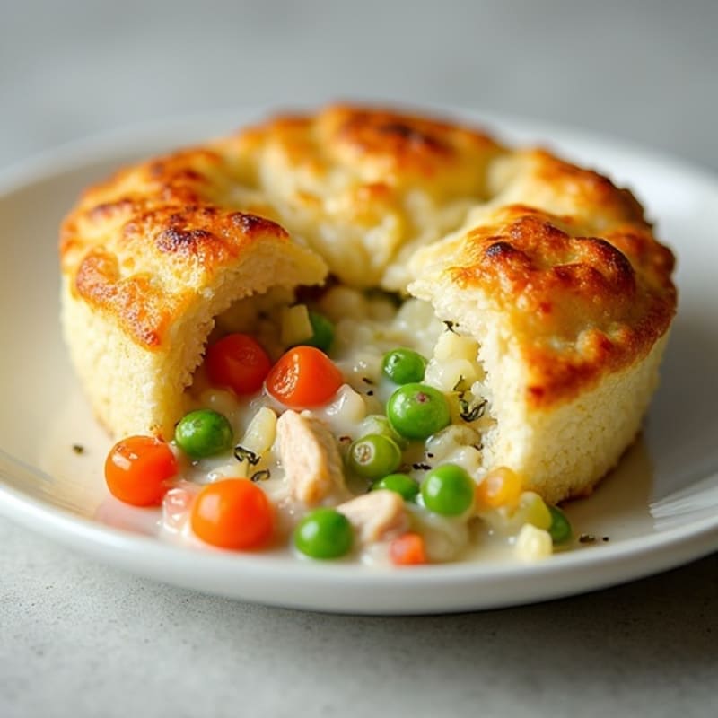 Creamy Cauliflower-Crusted Chicken Pot Pie