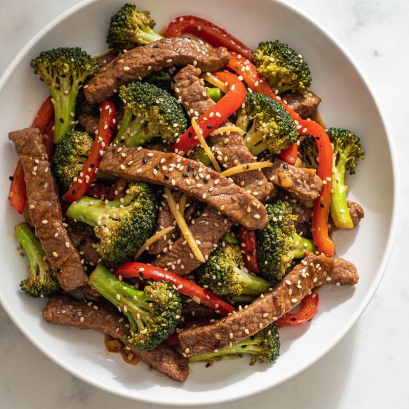 Sesame Beef and Broccoli Stir-Fry