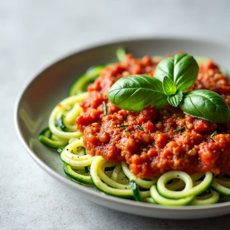 Protein-Packed Turkey Bolognese with Zucchini Noodles