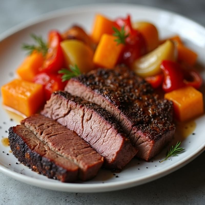 Slow-Smoked Black Pepper Brisket