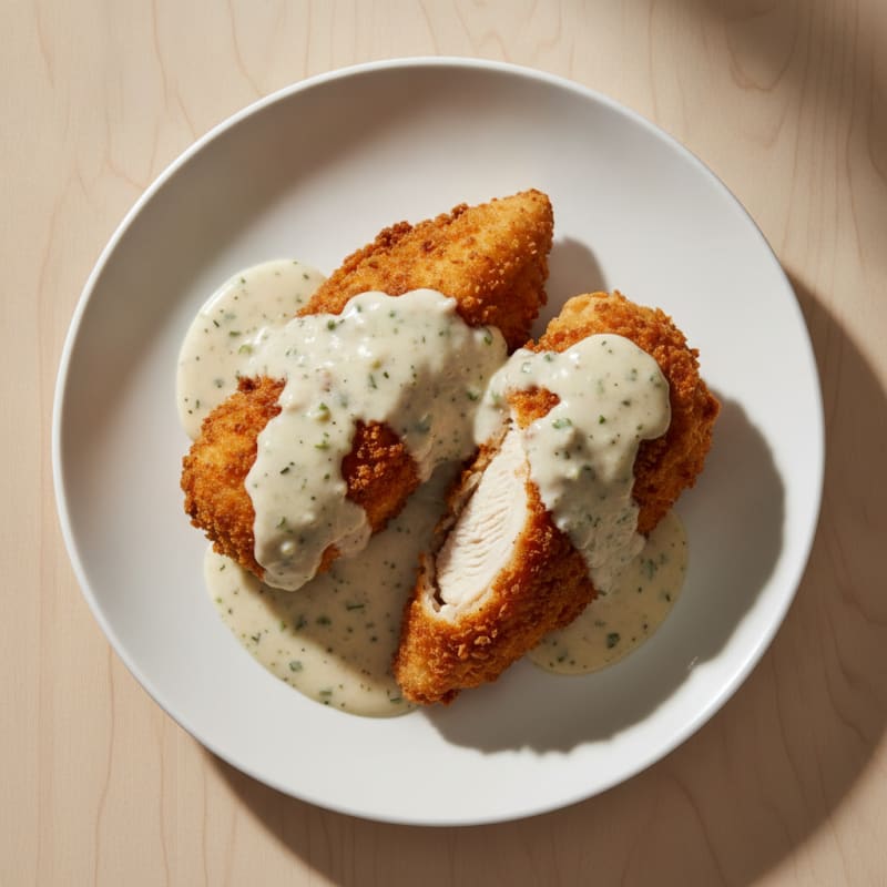 Buttermilk Fried Chicken with Creamy Gravy