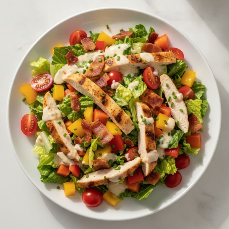 Creamy BLT Bell Pepper Salad