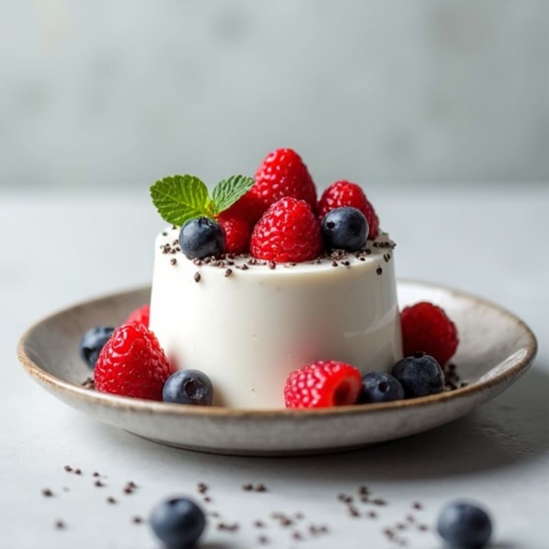 Greek Yogurt Protein Mousse with Berries