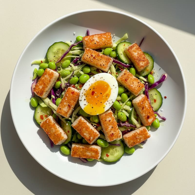 Crispy Chili-Lime Crab Stick Salad