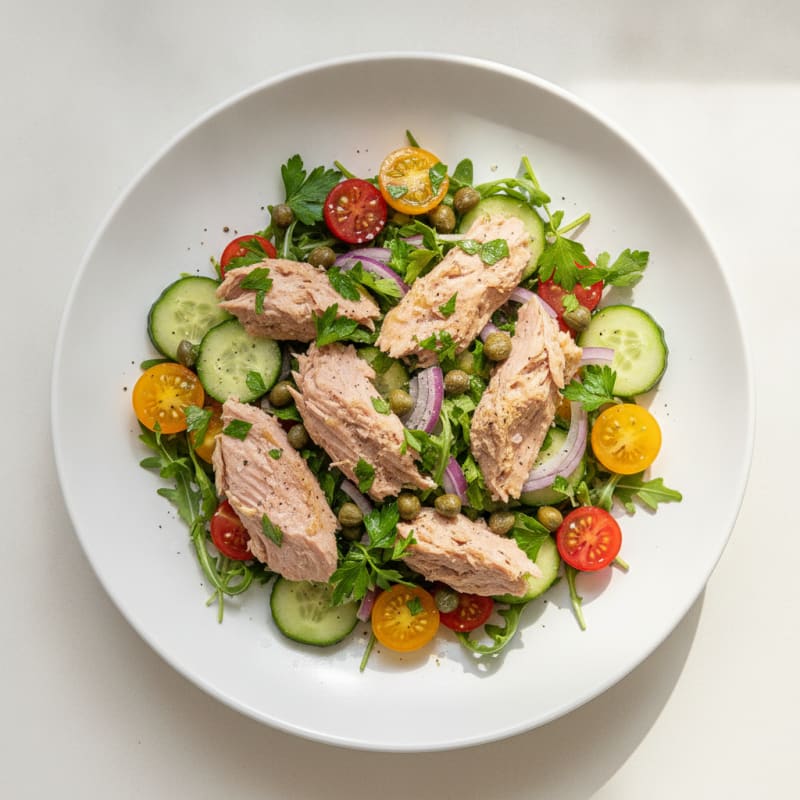 Mediterranean Tuna Salad with Capers