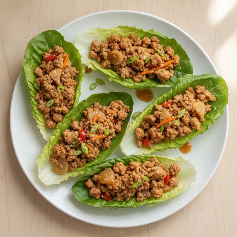 Turkey and Veggie Lettuce Wraps