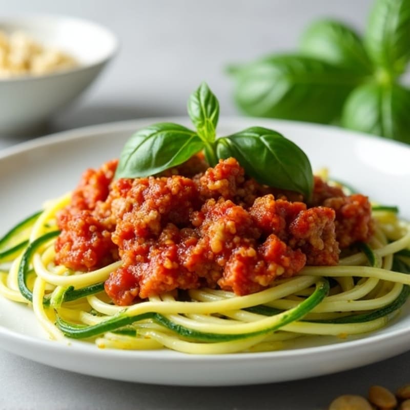 Lean Turkey and Zucchini Noodle Marinara