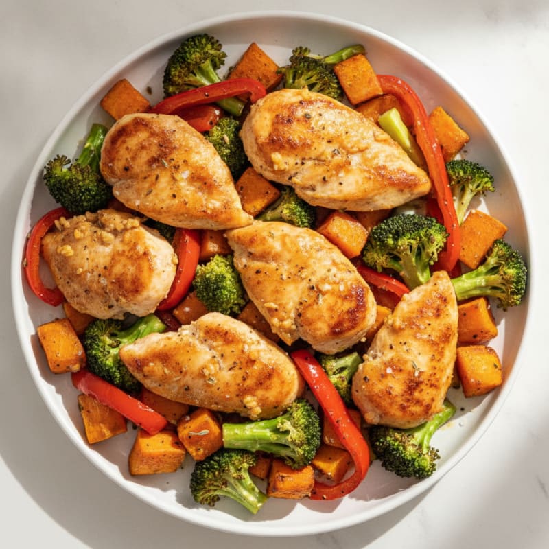 Sheet Pan Lemon Herb Chicken and Veggies
