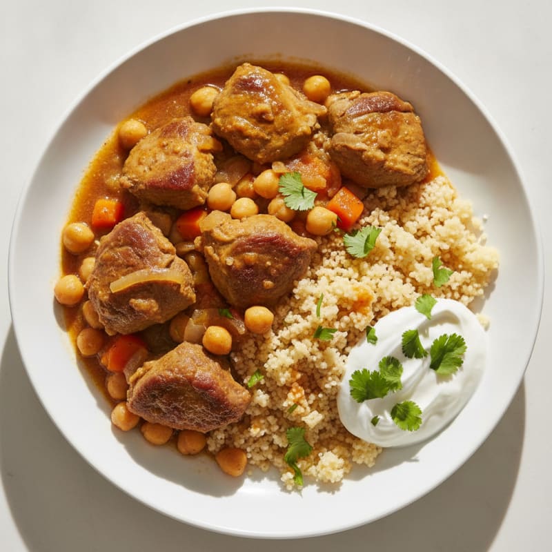 Moroccan Lamb Tagine with Couscous