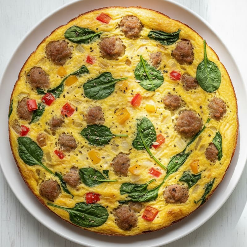 Savory Breakfast Egg and Sausage Bake