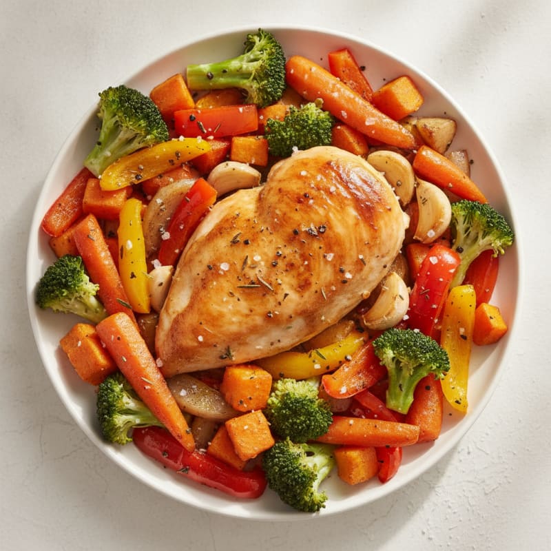 Garlic Herb Roasted Chicken with Vegetables
