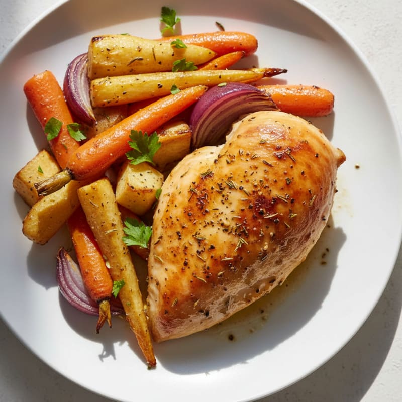 Herb-Roasted Chicken with Root Vegetables