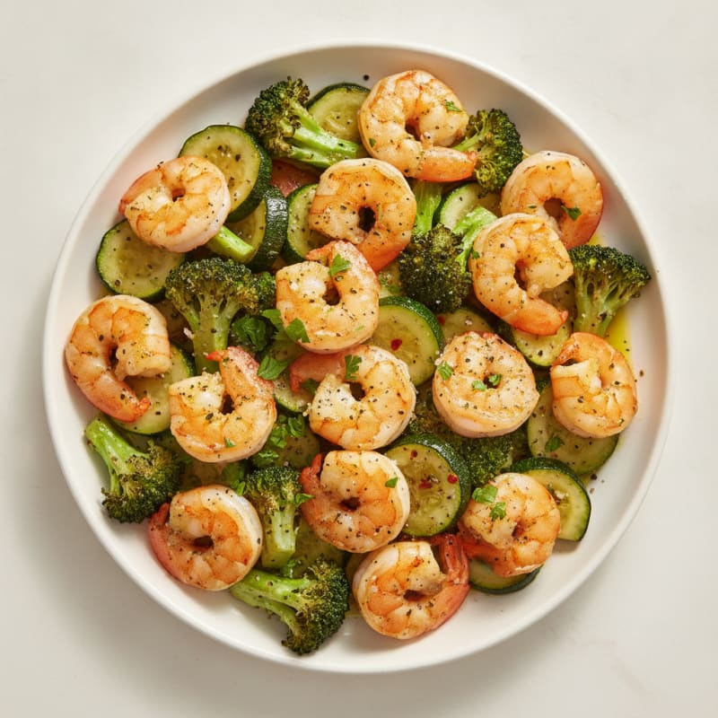 Garlic Herb Shrimp with Roasted Vegetables