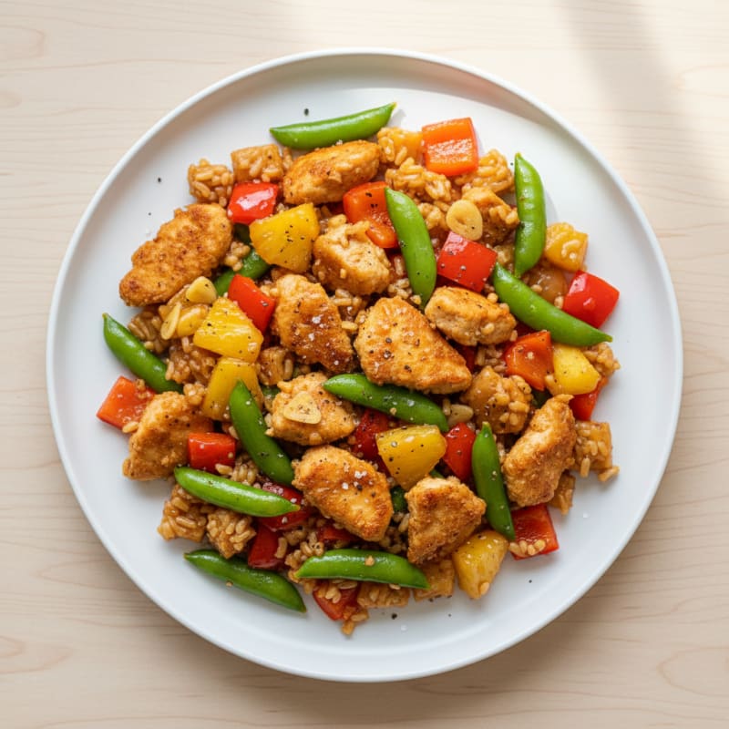 Crispy Sweet and Sour Chicken Stir-Fry