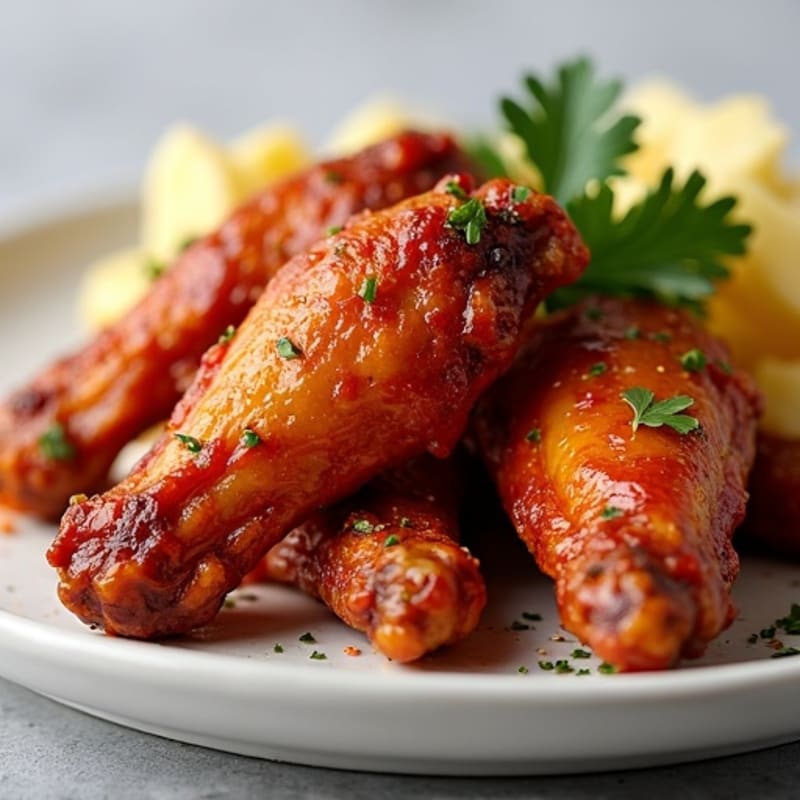 Spicy BBQ Roasted Chicken Wings