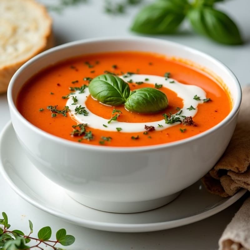 Creamy Roasted Tomato Basil Soup