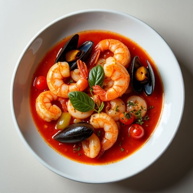 Hearty Tomato Seafood Stew
