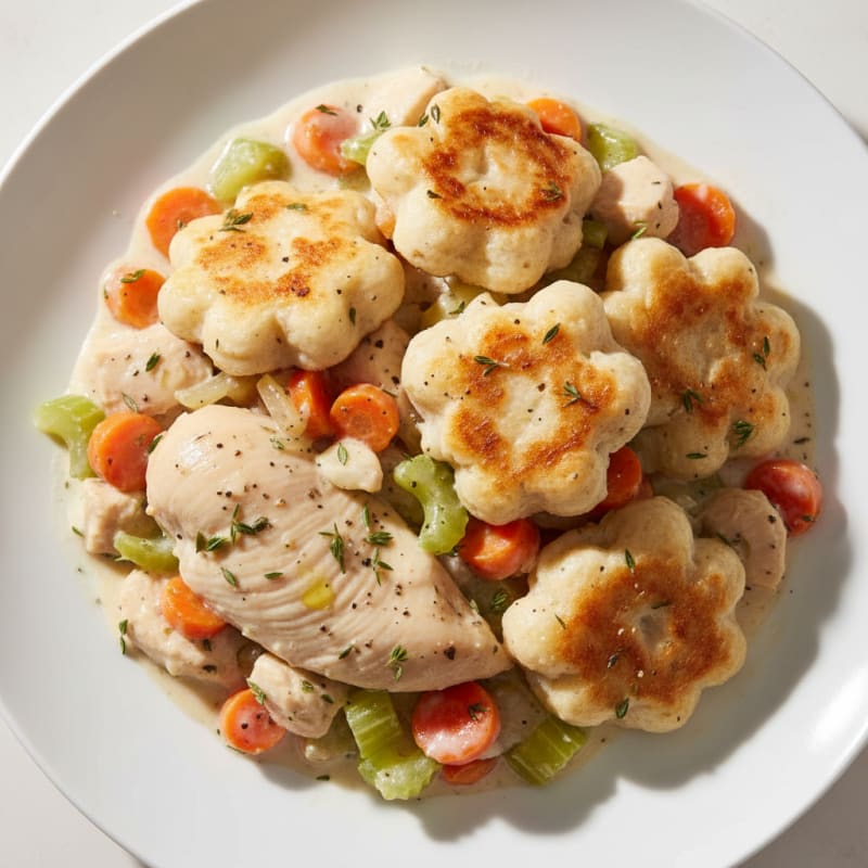 Tender Herb Chicken and Creamy Dumplings