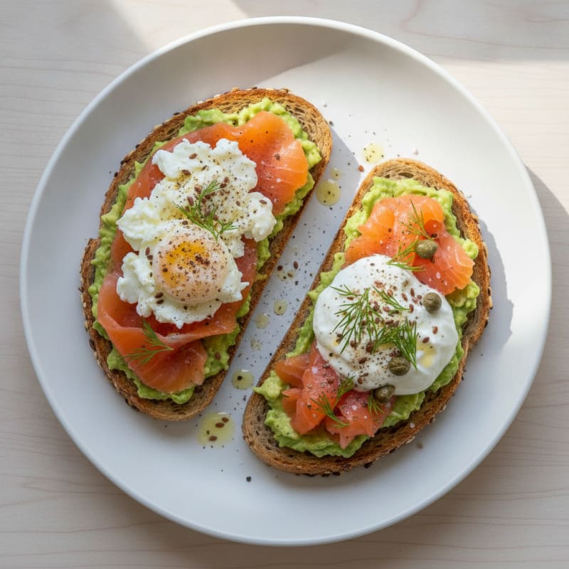 Smoked Salmon & Avocado Toast with Skyr