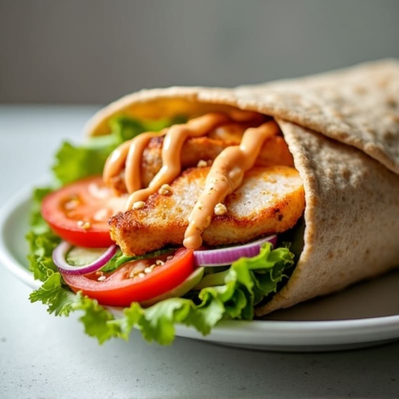 Fresh Buffalo Ranch Chicken Wrap