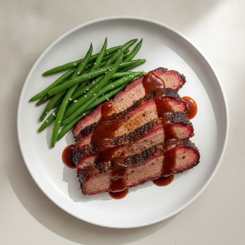 Texas Smoked Brisket with BBQ Glaze