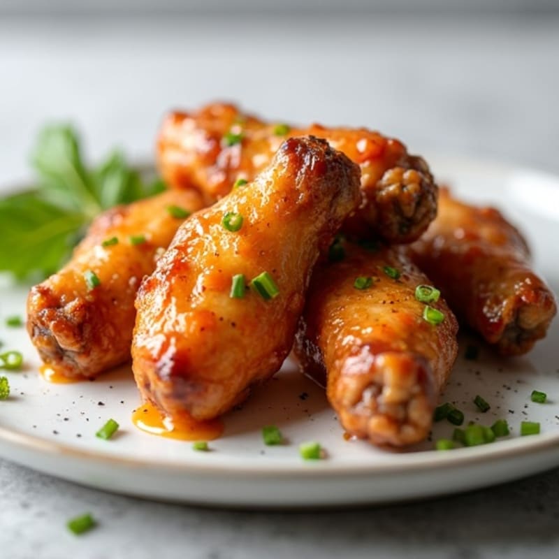 Crispy Baked Honey Garlic Chicken Wings