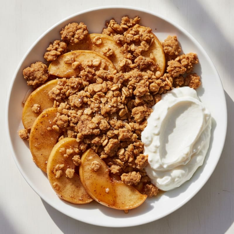 Baked Cinnamon Apple Crumble