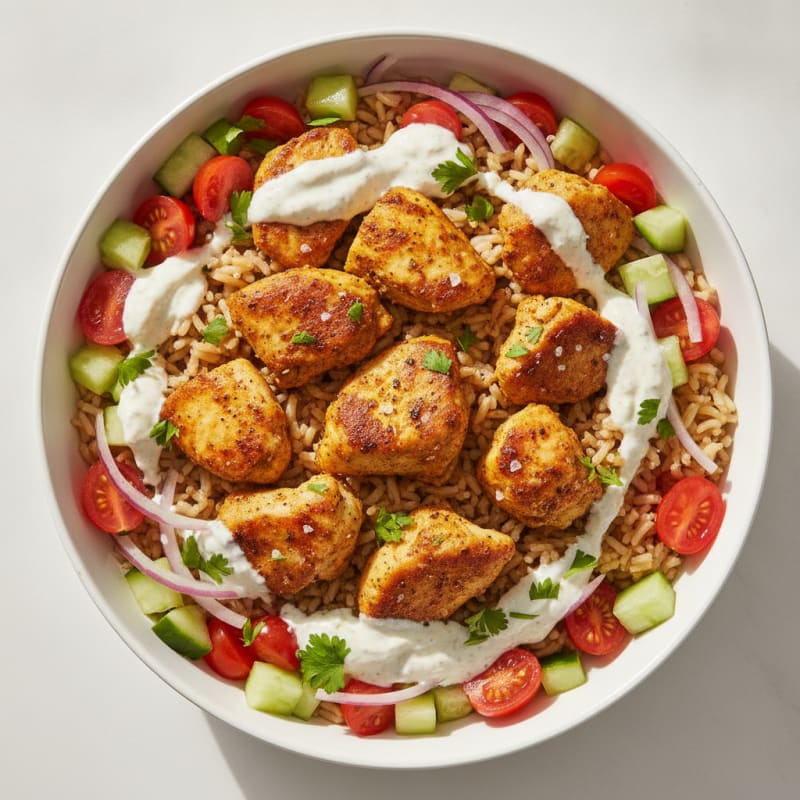 Chicken Shawarma Rice Bowl