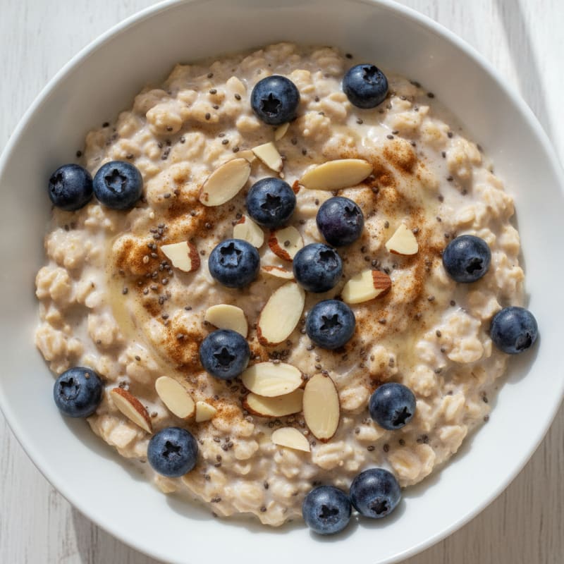 Blueberry Almond Overnight Oats