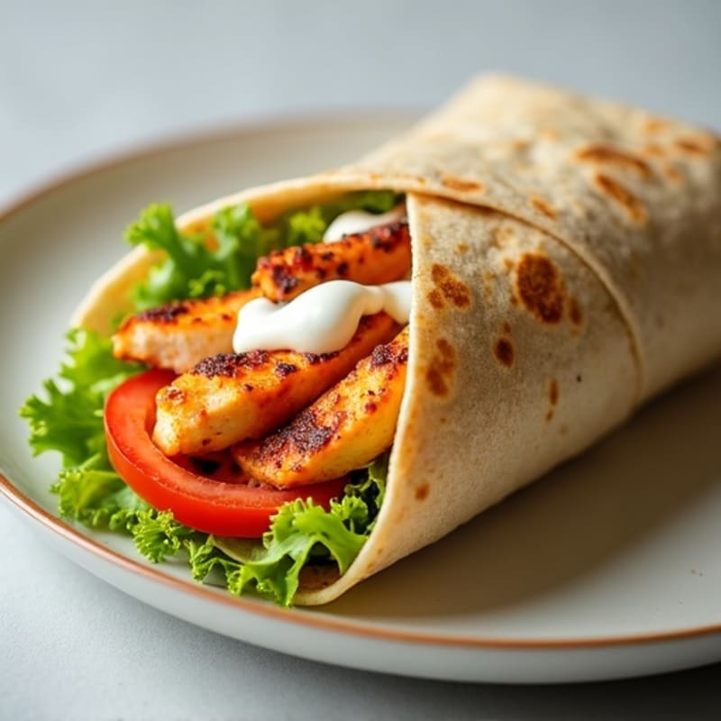 Grilled Buffalo Ranch Chicken Wrap