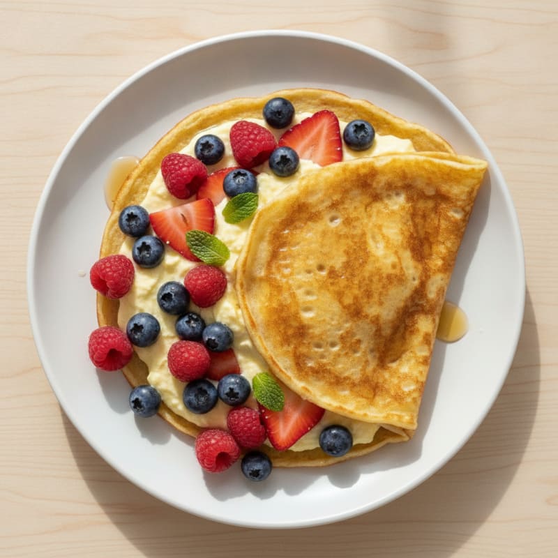 Lemon-Berry Vegan Crepes