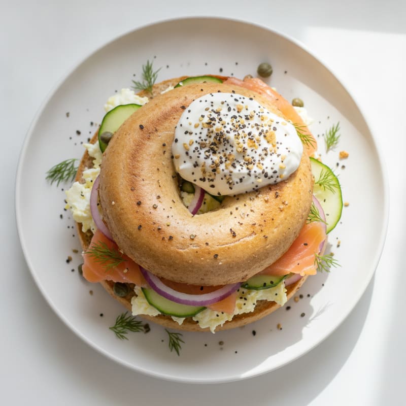 High-Protein New York Everything Bagel