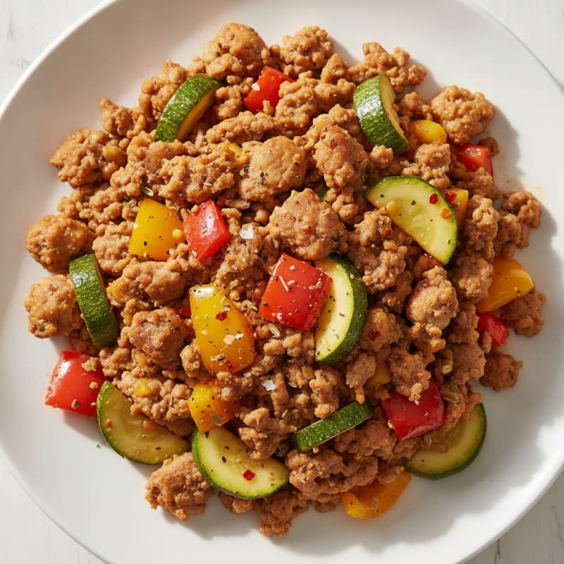 Savory Ground Turkey Skillet