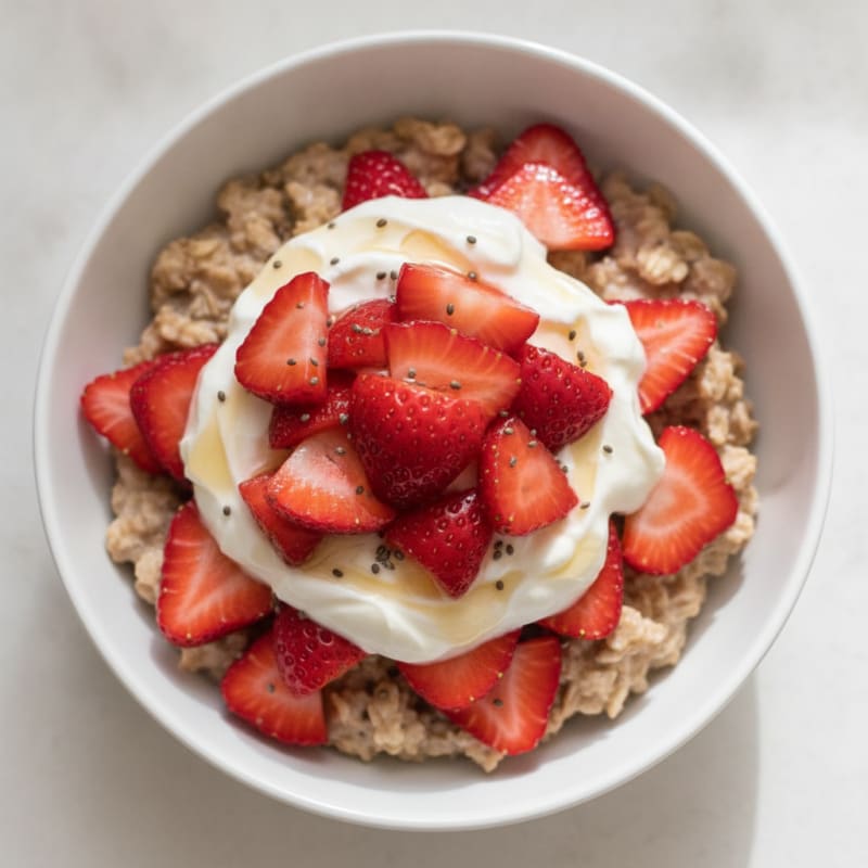 Strawberry Shortcake Overnight Oats