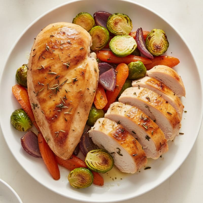 Herb-Roasted Chicken with Roasted Vegetables