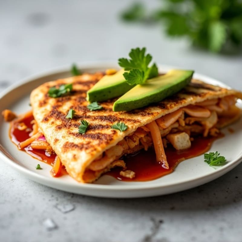 Crispy BBQ Chicken Quesadilla