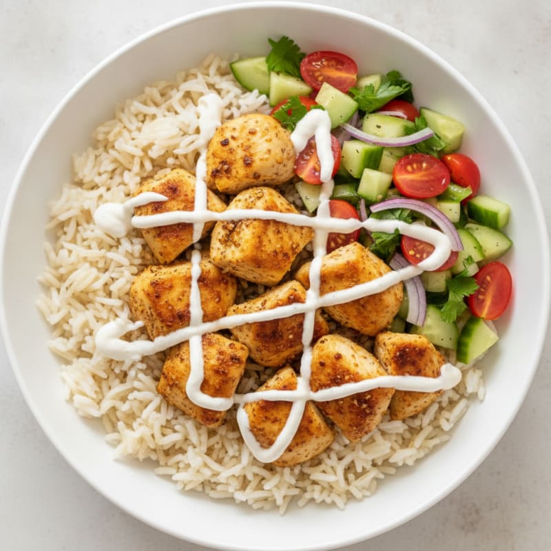 Chicken Shawarma Rice Bowl