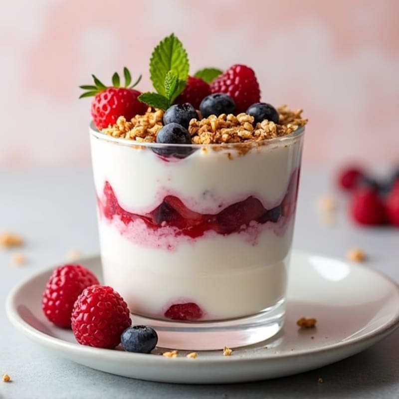 Creamy Greek Yogurt Protein Parfait with Mixed Berries