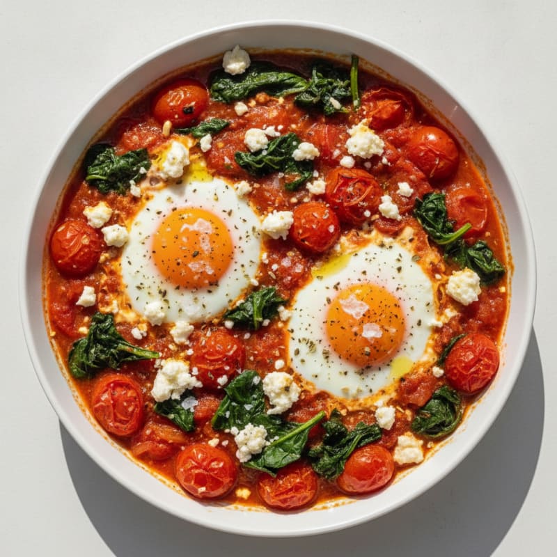 Baked Eggs with Roasted Tomatoes