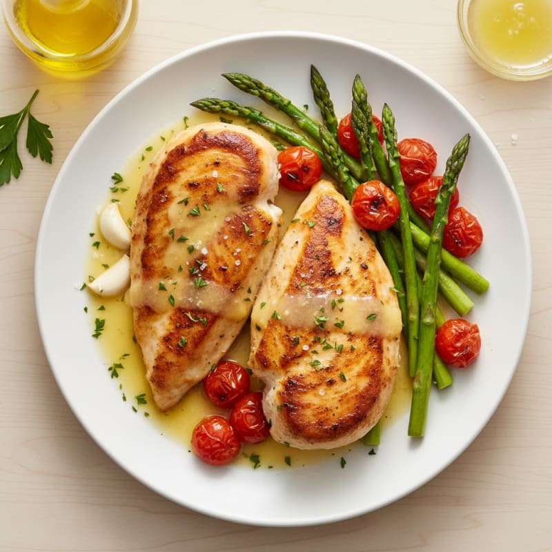 Pan-Seared Chicken with Lemon-Herb Sauce