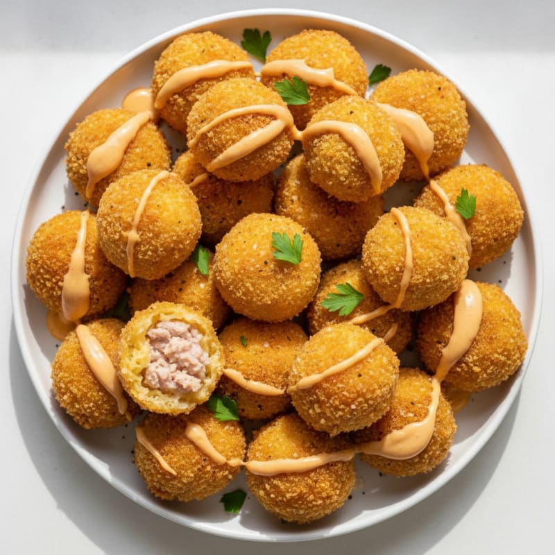 Protein-Packed Air-Fried Mac & Cheese Balls