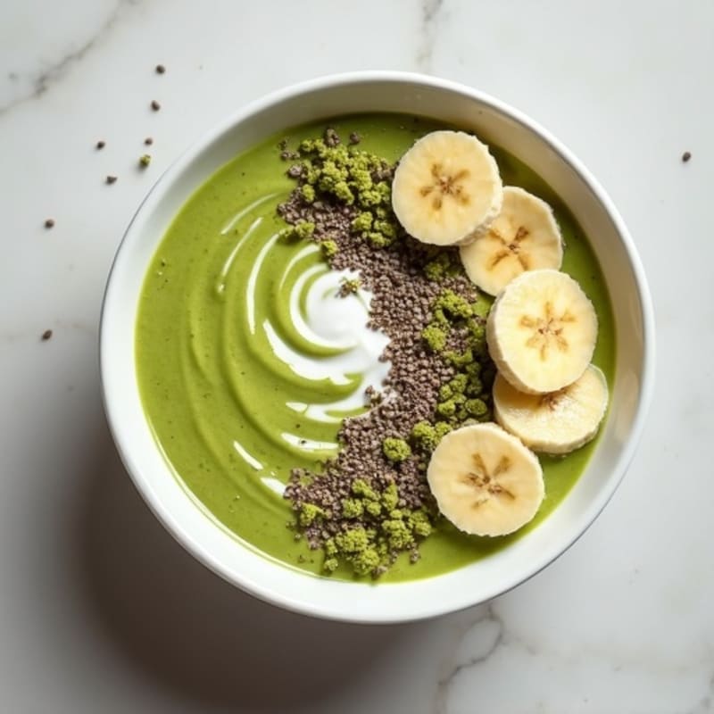Creamy Matcha Protein Smoothie Bowl