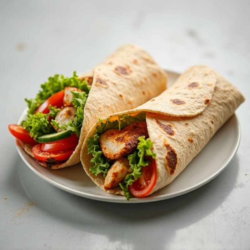 Grilled Chicken and Fresh Veggie Wrap