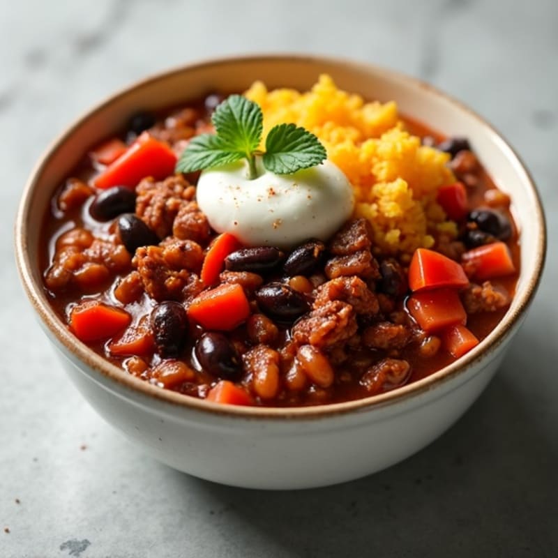 Healthy Lean Beef and Bean Homestyle Chili