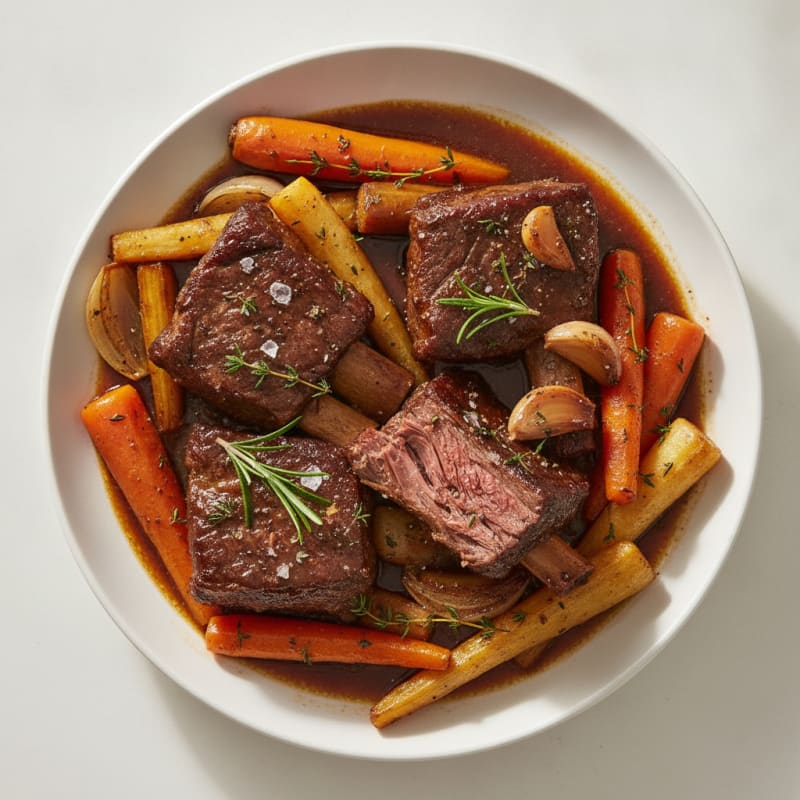 Braised Beef Short Ribs with Root Vegetables