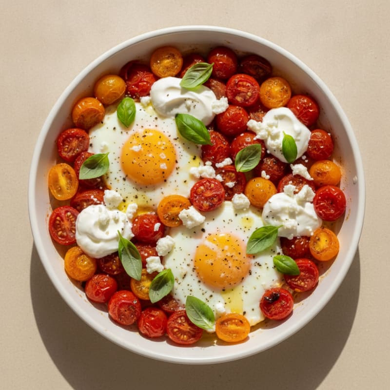 Baked Eggs with Roasted Tomatoes