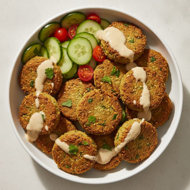 Crispy Falafel with Tahini