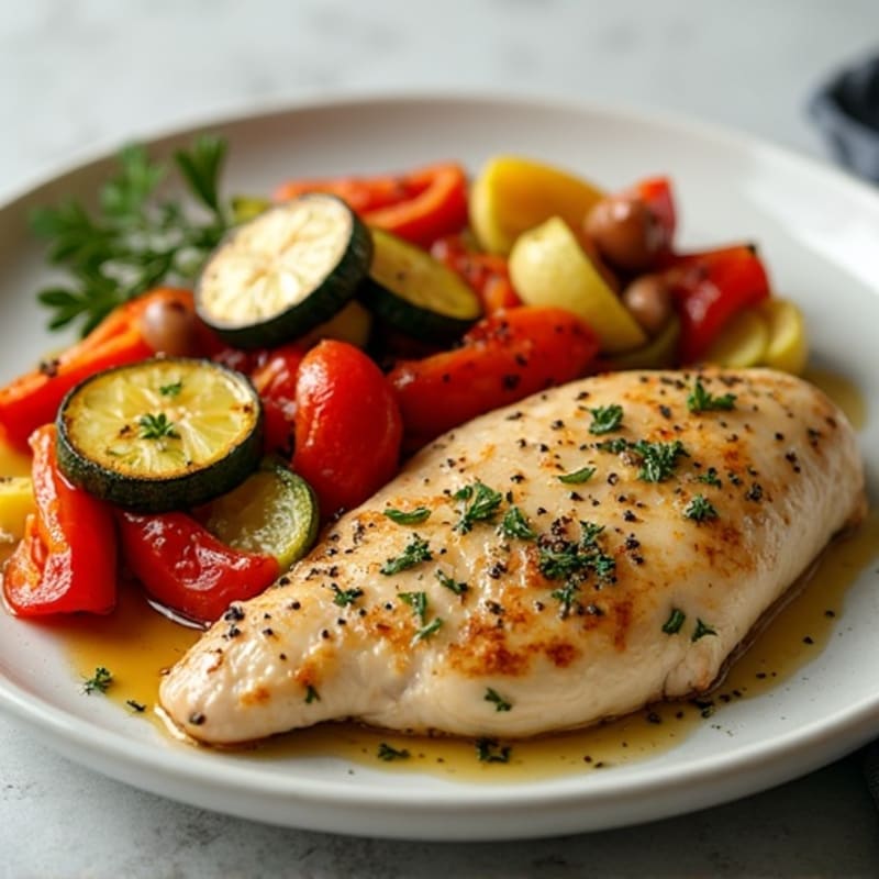 Sheet Pan Lemon Herb Chicken and Roasted Vegetables