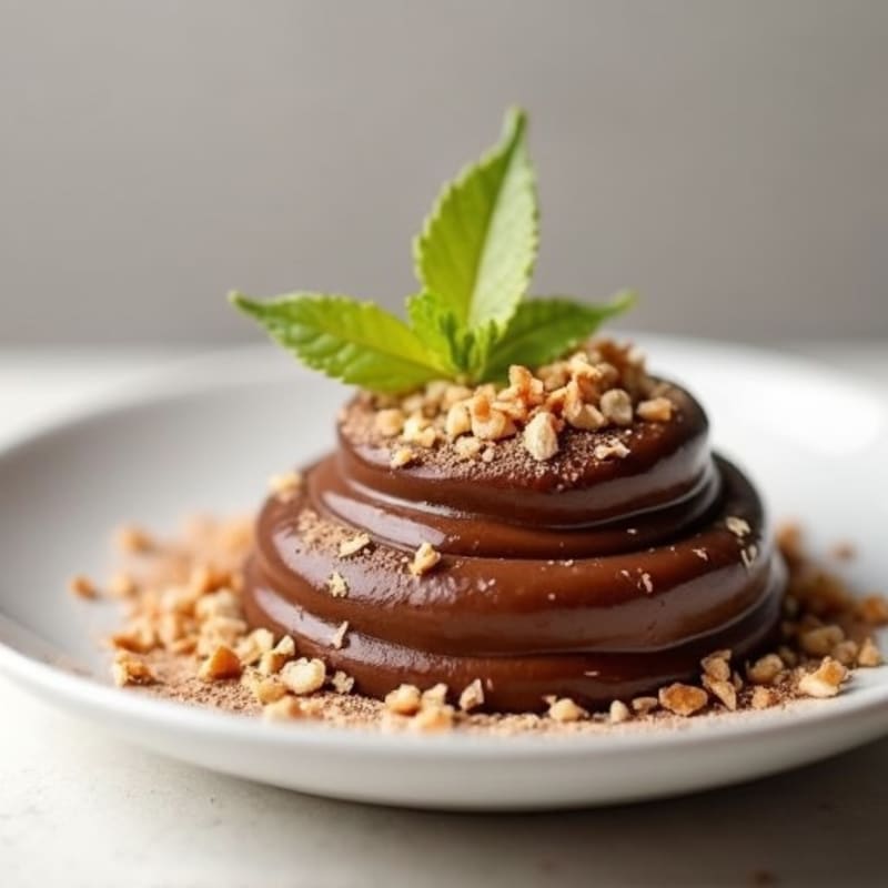 Silky Chocolate Protein Pudding with Toasted Coconut