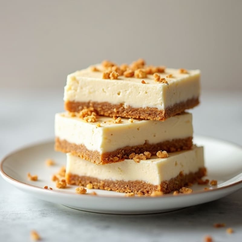 Protein-Rich Greek Yogurt Cheesecake Bars
